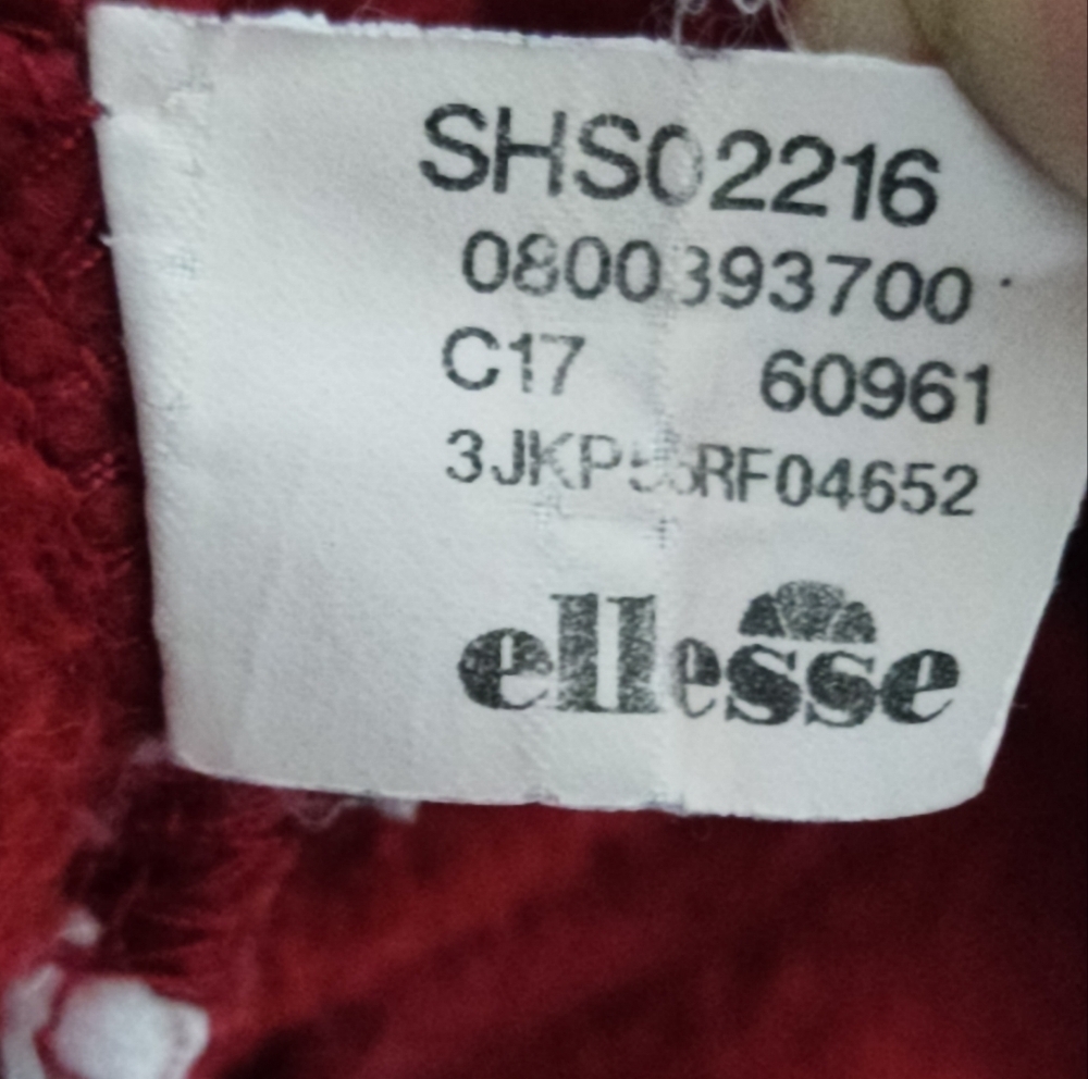Ellesse Red Logo Hoodie SHS02216 Pullover Unisex Medium Streetwear - Picture 10 of 11